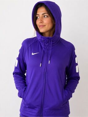 Nike Therma-FIT Purple Full Zip Hooded Jacket Women’s M